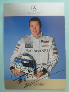 -ke- Mika Häkkinen, Mercedes Benz Autogrammk. Formel 1 (Unterschr. gedruckt) - Bild 1 von 1