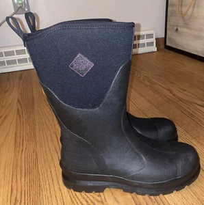 The Original Muck Boot Company Work Boots Black 070019 Women's 10 Purple Tag - Picture 1 of 8