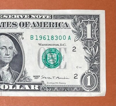 1961 August 3 (B 19618300 A) Birthday Note $1 One Dollar Bill ( 1961 / 8 / 3__)` - Image 1 of 3
