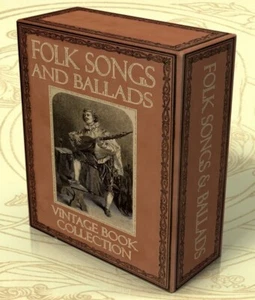FOLK SONGS & BALLADS 109 Vintage Books on DVD, Traditional Music, Sheet Music, - Picture 1 of 1