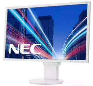 NEC 27" Non Touch Full HD LED HDMI Bianco Computer Monitor Display LED - Foto 1 di 9