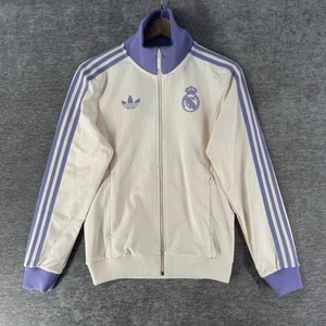 Adidas Real Madrid CF Jacket Beckebauer Track Top/White Lilac Men’s Small IY0058 - Picture 1 of 7