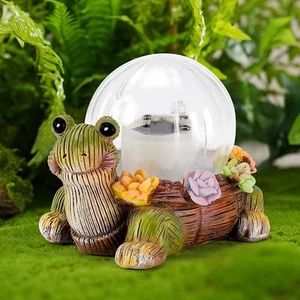 Solar Mini Turtle Garden Statue Lights for Outdoor Decor with Mini, Avocado - Picture 1 of 7