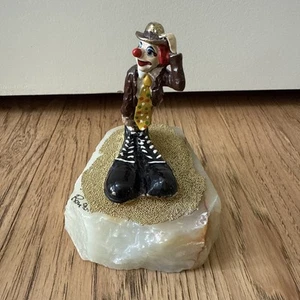 Ron Lee Clown Figurine Big Shoes Signed #286 - Picture 1 of 12