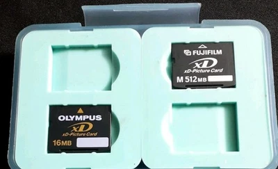 Olympus XD Picture Card Joblot Mixed Camera Memory 512MB 16MB + Gel Case - Image 1 of 3