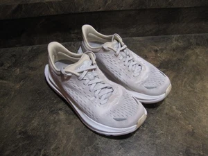 HOKA KAWANA WHITE TAN WOMENS 7B NICE USED CLEAN RUNNERS see pics-details - Picture 1 of 13