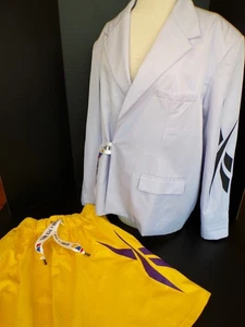 Blazer Reebok By Pyer muschio avvolto lavanda e gonna gialla RCPM - Foto 1 di 21