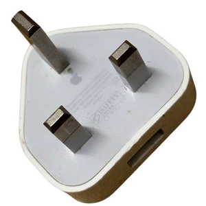 Genuine Apple A1399 3-Pin USB Mains Charger Plug for iPhone - Good condition - Picture 1 of 3