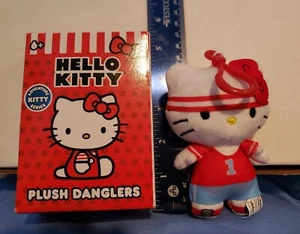 4 Zoll Hello Kitty Jogger Schlenker Plüsch Adventure Serie Sportler Spieler rotes Stirnband - Bild 1 von 13