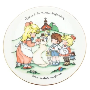 Vintage Joan Walsh Anglund Avon 86 School New Beginning Small Decorative Plate  - Picture 1 of 4