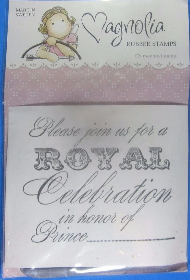 Magnolia Royal Celebration Rubber Stamp - Image 1 of 2