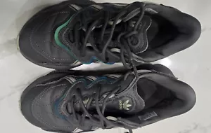 NEW! adidas Ozweego Size five and Core Black Charcoal Solid Grey Screaming Green - Picture 1 of 9