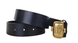 DSQUARED Unisex-Gürtel aus Leder und Schnalle BEW026612900001M2157 schwarz - Bild 1 von 1