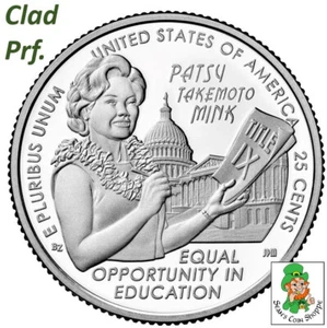 2024 S Clad Patsy Takemoto Mink AWQ Quarter 25C Gem Proof In-Hand Free Shipping! - Picture 1 of 4