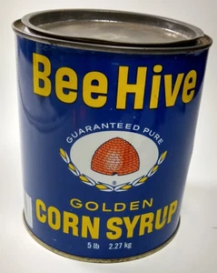 Vintage Beehive Golden Corn Syrup Can Tin 5lbs (2.27kg) ONT Canada French READ - Picture 1 of 22