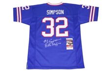 OJ Simpson Signed Buffalo Bills Football Jersey Inscribed 'BILLS MAFIA'  - JSA