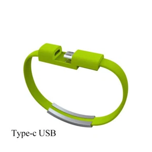 Bracelet Wrist Band USB Charging Charger Data Cable Cord For iPhone/Android - Picture 1 of 18