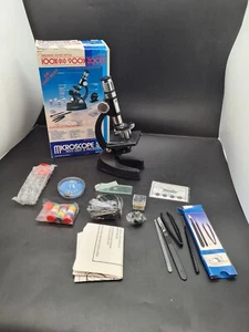 Vintage 90er Edu-Toys 100x -900x Zoom Mikroskop Set mit Licht & Projektor  - Bild 1 von 9