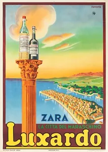 Affiche ancienne originale - Raverta - Luxardo - Maraschino - Zara - Croatie - 1939 - Photo 1/5