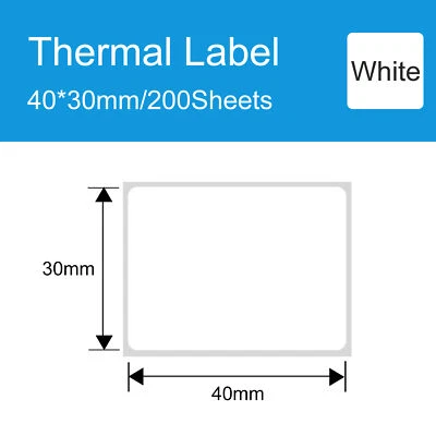 Label Printer Sticker Thermal Label Paper Self-Adhesive Printable Paper Roll  - Image 1 of 4