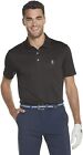 Izod Men's Performance Golf Grid Short Sleeve Stretch Polo Shirt
