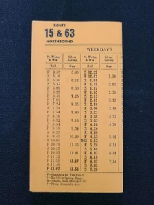 The Transport Company White Fish to Fox Point Timetable (Dec 8th, 1952) - Picture 1 of 4