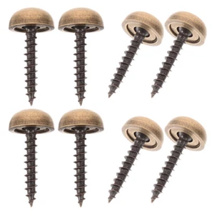 8 Pcs Brass Screws for Wood Covers Caps Decorative with Design - Picture 1 of 12