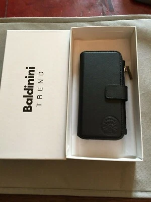 BALDININI PORTAFOGLIO PORTACELLULARE PELLE NUOVO NERO CON ETICHETTA ORIGINALE - Immagine 1 di 4