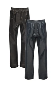 Regatta Childrens Kids Childs Boys Girls BLUE or BLACK Fully Waterproof Trousers - Picture 1 of 3