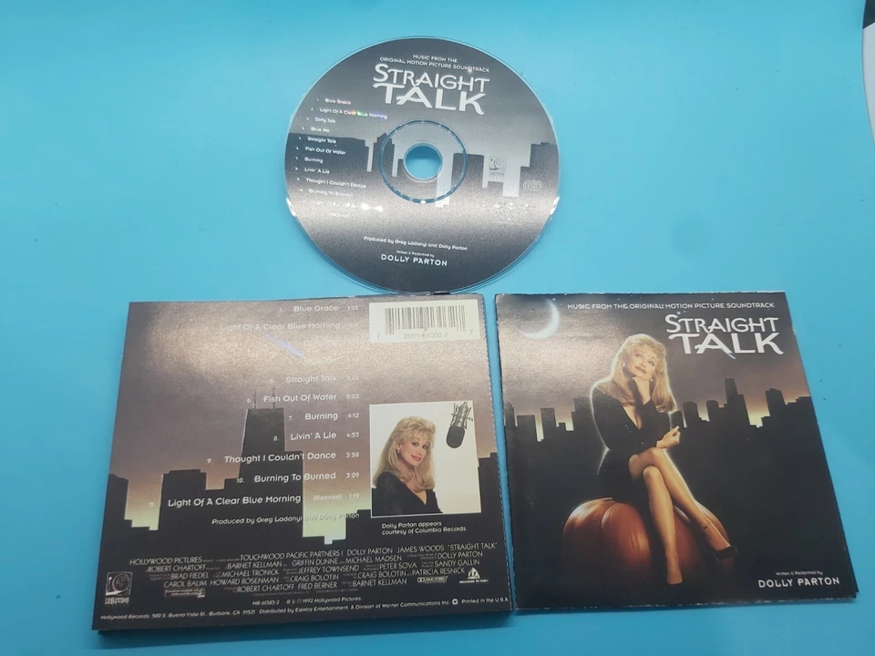 STRAIGHT TALK SOUNDTRACK CD (1992) DOLLY PARTON HOLLYWOOD RARE HR 61303 2 Foto 1 de 1