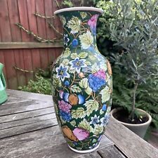 Vintage Chinese Large Hand Painted Vase. 12 Inches