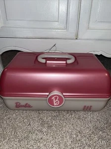 On-The-Go-Girl Barbie Caboodle Case Pink And White - Picture 1 of 4