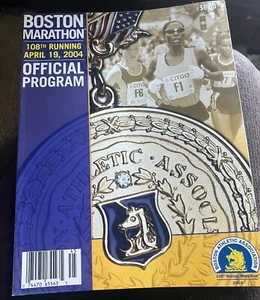 Boston Marathon 2004 Official Program BAA Complete Magazine, Free Shipping - Imagen 1 de 4