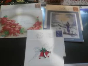 Lotto biglietti auguri buste natalizie vintage anni 40 francobolli - H - Foto 1 di 10