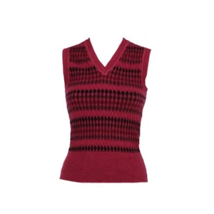 Paul Smith Gilet Donna Vintage  Col.  Bordeaux Taglia M 2000s Vest - Imagen 1 de 5