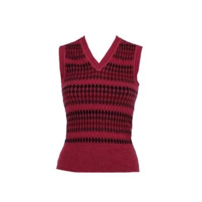 Paul Smith Gilet Donna Vintage  Col.  Bordeaux Taglia M 2000s Vest - Imagen 1 de 4