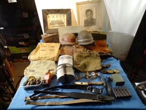 Großes Konvolut , grob ca. 17 kg alte Ausrüstung Wehrmacht, Luftschutz etc. - Bild 1 von 24