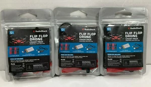 3-pack RadioShack Flip Flop Drone Crash Pack Propellers & Battery 6001438 09A16 - Picture 1 of 4