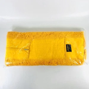Dust Mop Pad New Yellow Zipper Commercial 60" Large Professional Janitex - Picture 1 of 7