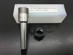 MTA2-ER20 40CR Milling Machine Taper Flat Tail Shank Collet Chuck Silver - Picture 1 of 5