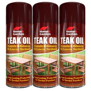 3x Teaköl Spray Gartenmöbel Holz Schutz Außen Hartholz Terrassendielen -- 400ml - Bild 1 von 1