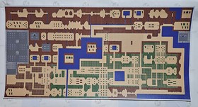 The Legend of Zelda Classic NES Map 12" X 24" Poster inches Vinyl Weatherproof