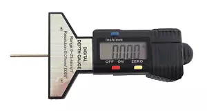 Digital Depth Gauge 0-1” (0-25 Mm) with 0.0005” Resolution, Tire Tread Gauge - Picture 1 of 12