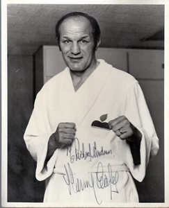 HENRY COOPER (Boxer) - B&W photo Original Autograph - Picture 1 of 1