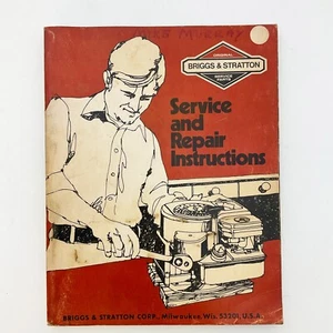 Briggs and Stratton Service and Repair Instructions 1977 Softcover Book - Picture 1 of 17