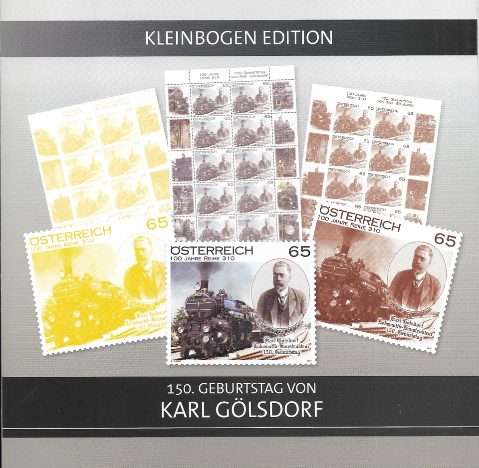 AUSTRIA @ Österreich Austria 2011 ** TRAINS  KB COLORPROOFS MNH NICE PRICED @ - Image 1 of 1