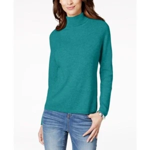 NEW CHARTERS CLUB GREEN 100% CASHMERE TURTLENECK  SWEATER SIZE  XL $139 - Picture 1 of 1