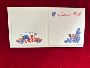 US Flaggen Patriotisch Fly It Proudly / American Pride Notizpapier Haftnotizen - Bild 1 von 2