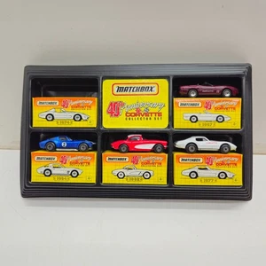 Matchbox 40th Anniversary Corvette Collector Set Incomplete 8 Cars Vtg - Picture 1 of 5
