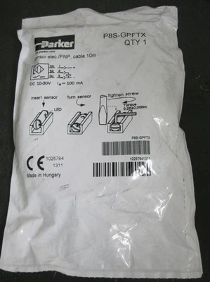 Parker P8S-GPFTX Sensor Elec/PNP Cable 10M - Image 1 of 2